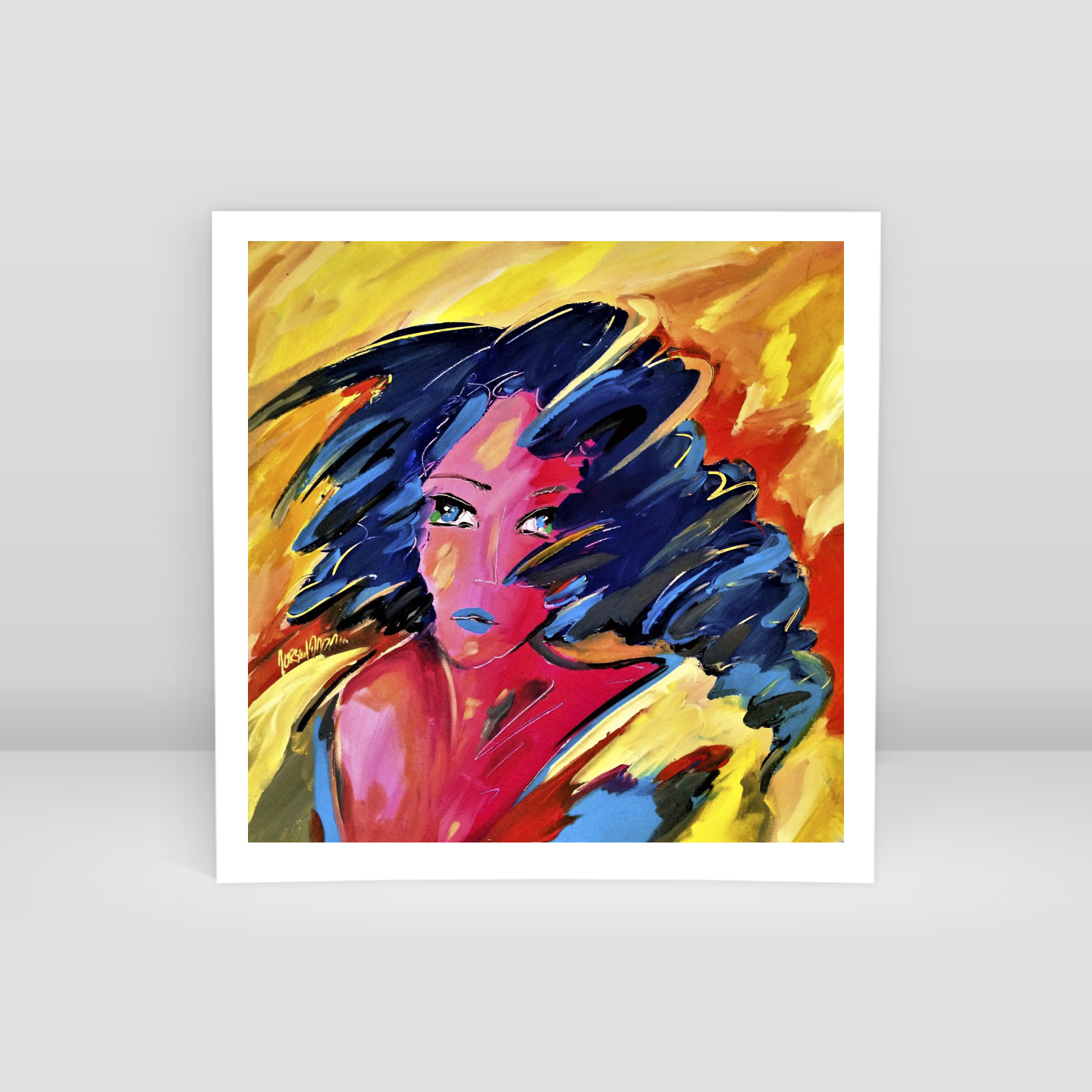 if you hold me, your eyes will - DB00007 - Art Print