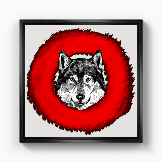 Wolf Circle - Kanvas Tablo