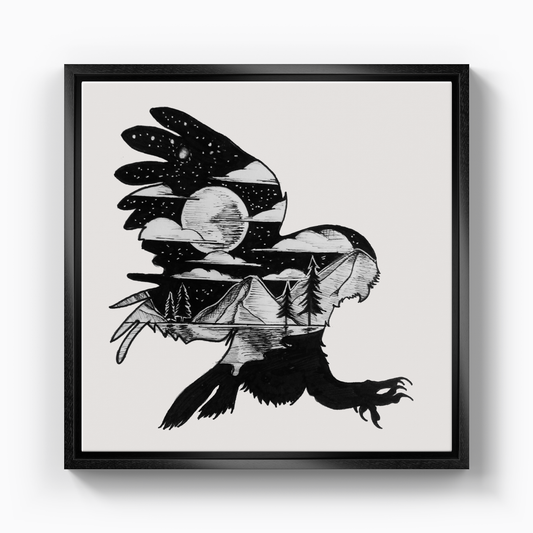 night owl - Kanvas Tablo