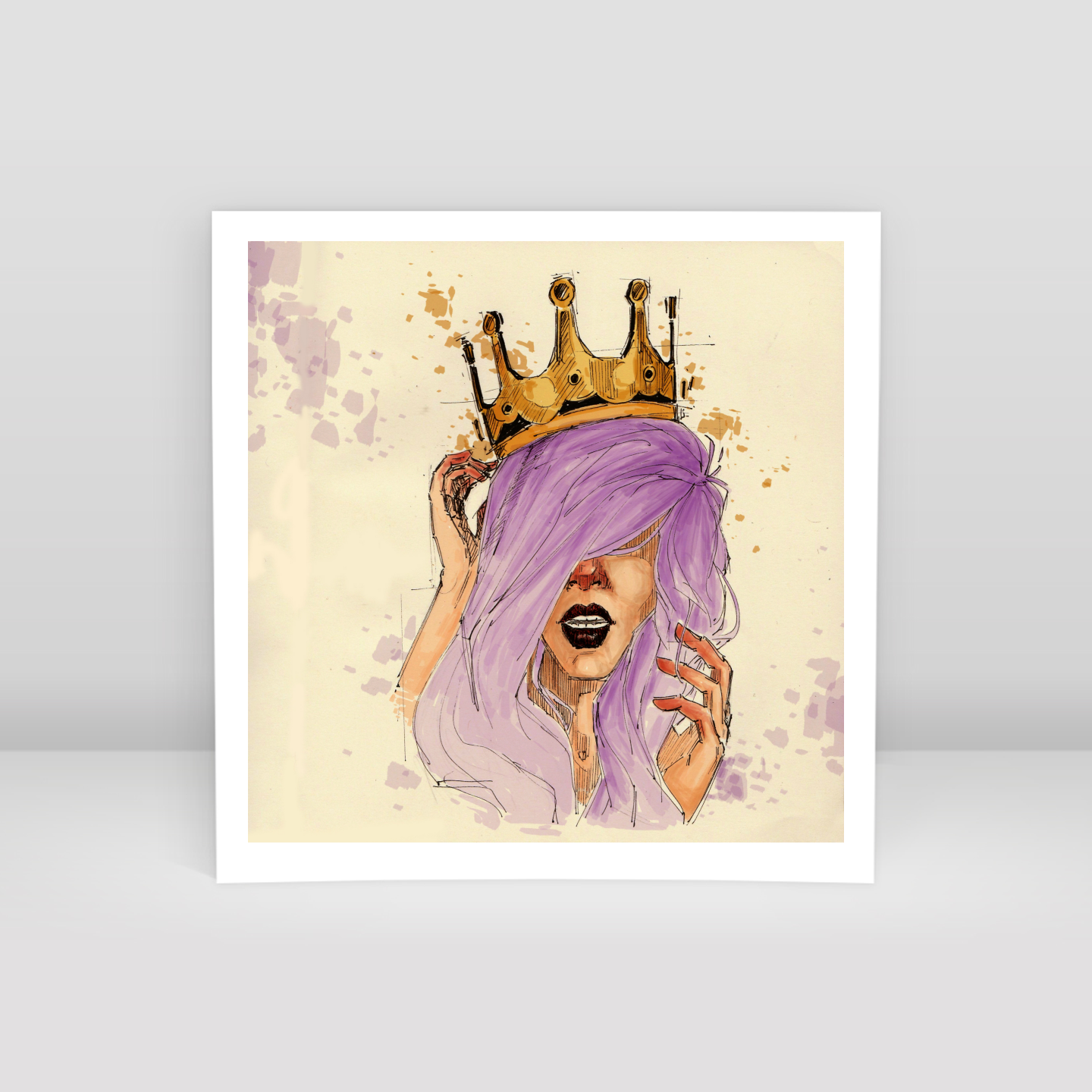 hippie princess - Art Print