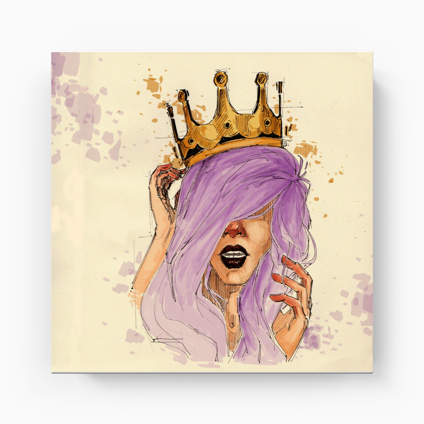 hippie princess - Canvas Print