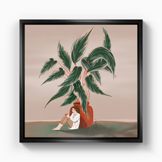 A Girl - Kanvas Tablo