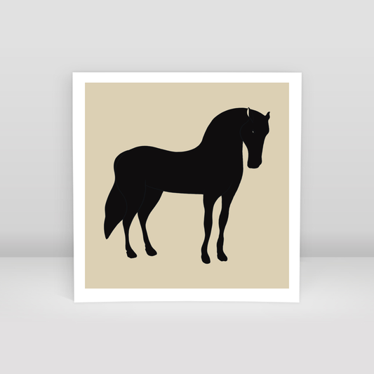 Black Horse II - Art Print