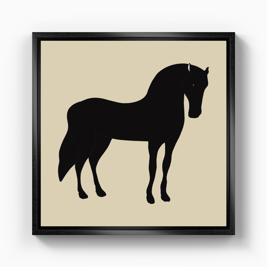 Black Horse II - Canvas Print