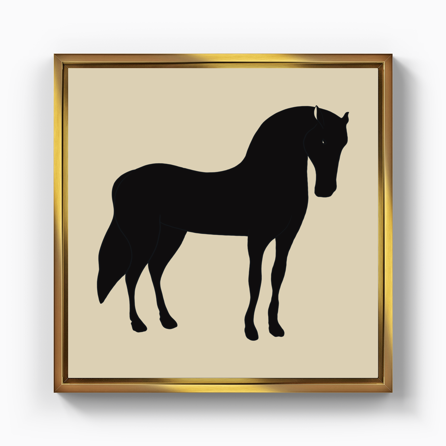 Black Horse II - Canvas Print