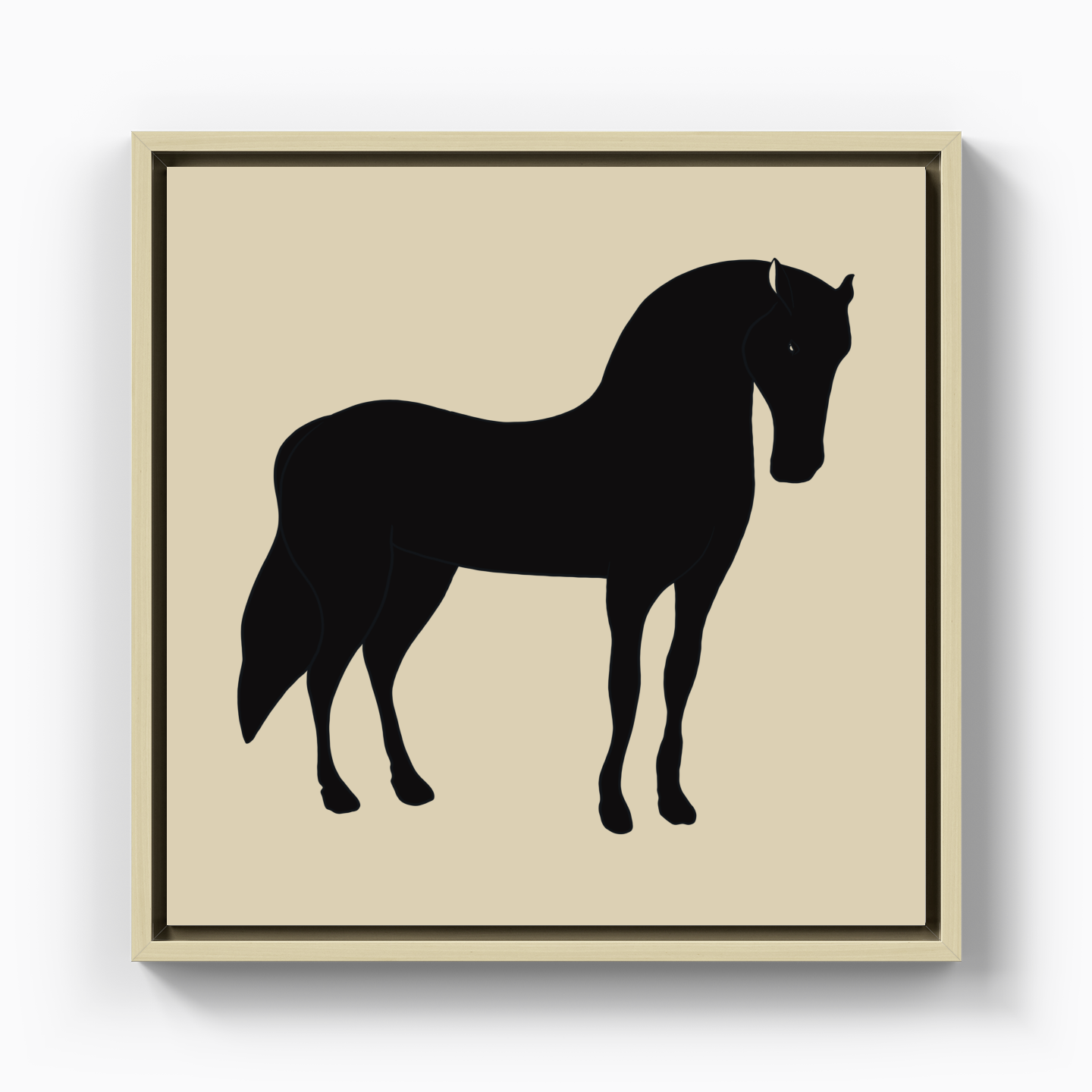 Black Horse II - Canvas Print