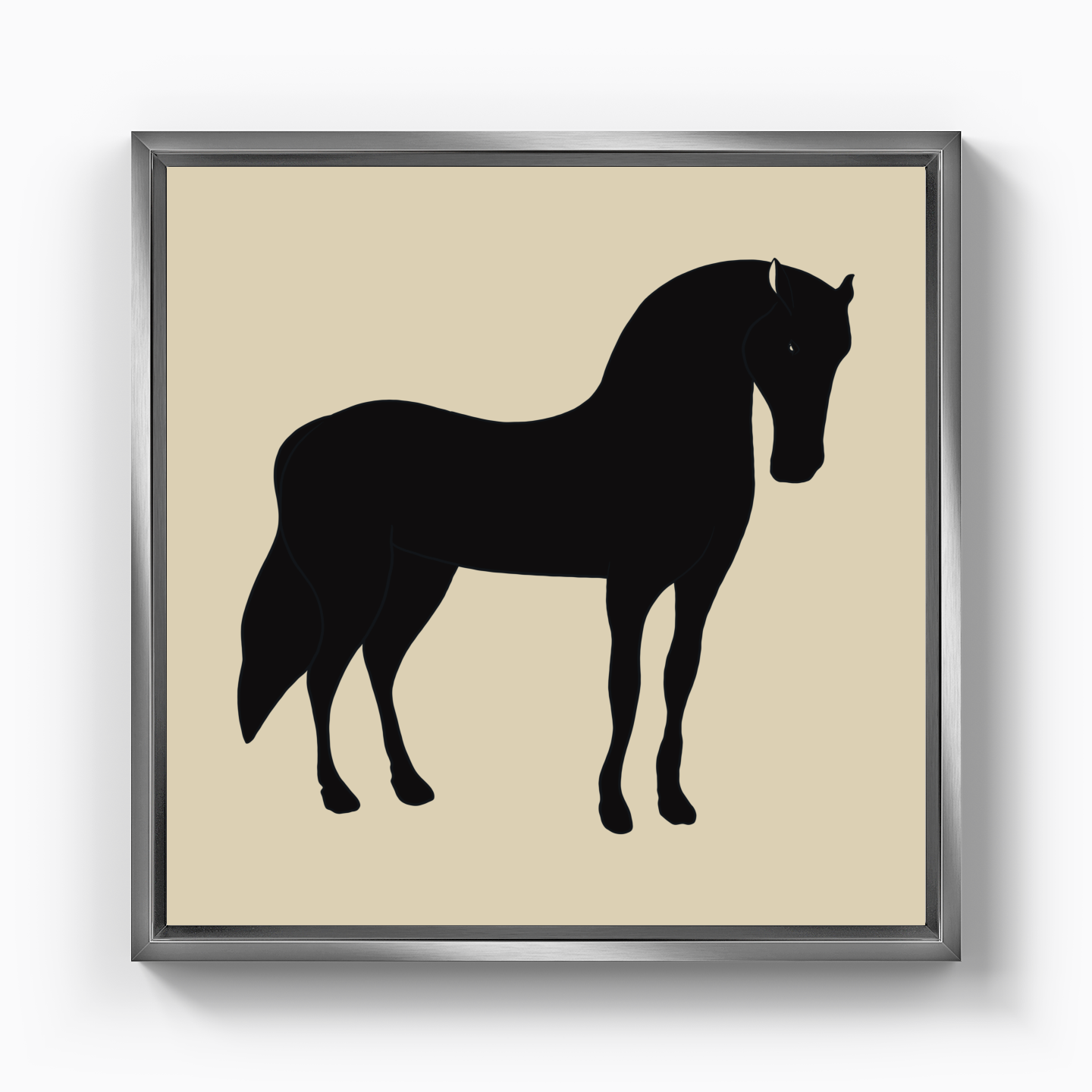 Black Horse II - Canvas Print