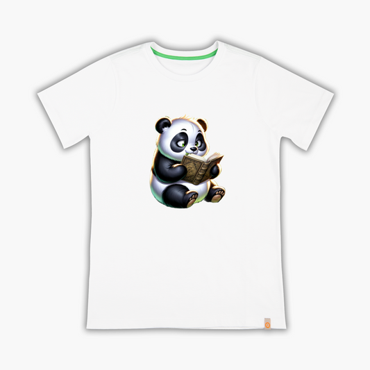 kitap ve panda - Tişört