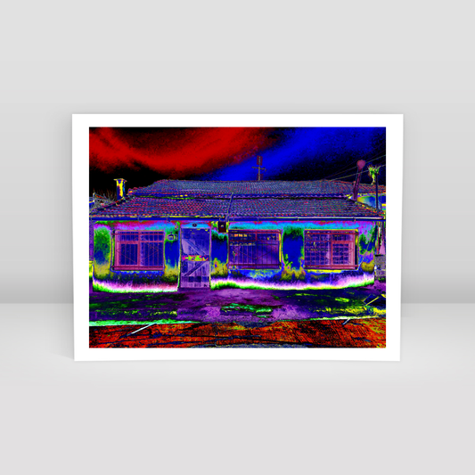 A house from another dimension - Art Print