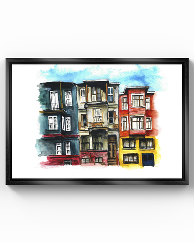 Balat Sokakları - Kanvas Tablo