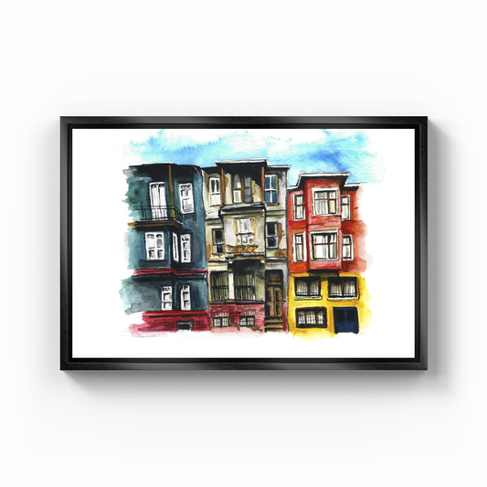 Balat Sokakları - Kanvas Tablo