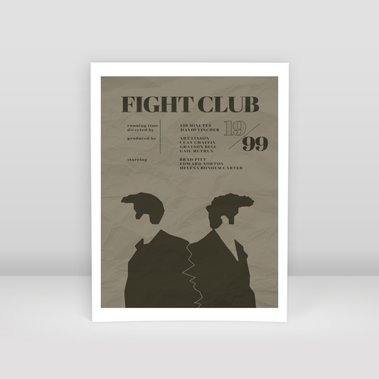Fight Club Minimalist Poster - Art Print