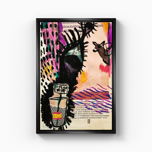 Oil pastel1 - Canvas Painting