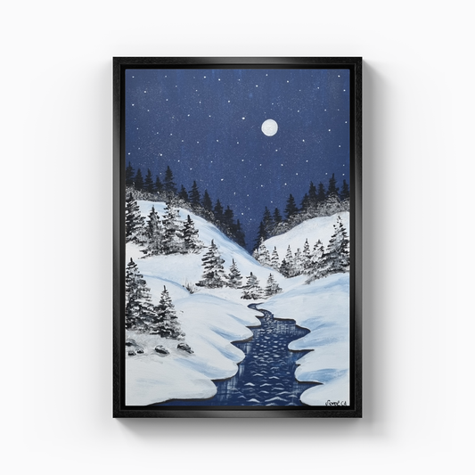 Beyaz Gece - Kanvas Tablo