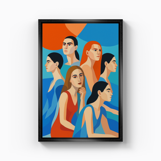 Bütün Kızlar Toplandık - Kanvas Tablo