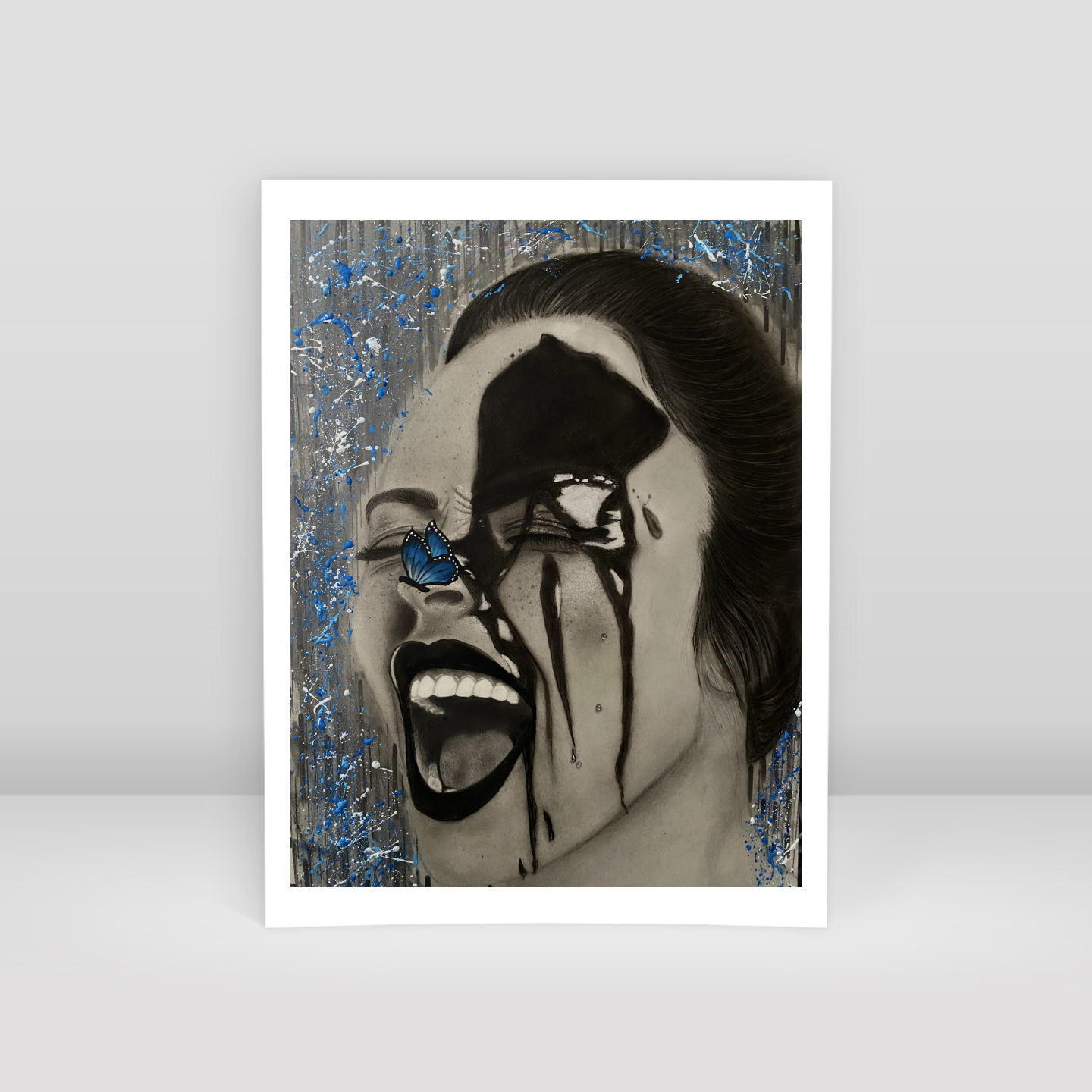 mavi çığlık - Art Print