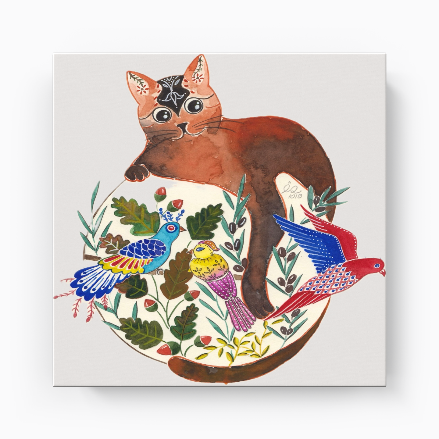 Cat World - Kanvas Tablo