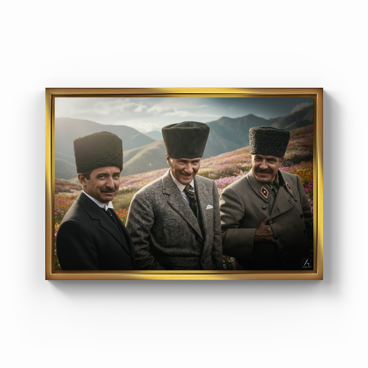 İzmir'in dağları (AI) - Kanvas Tablo