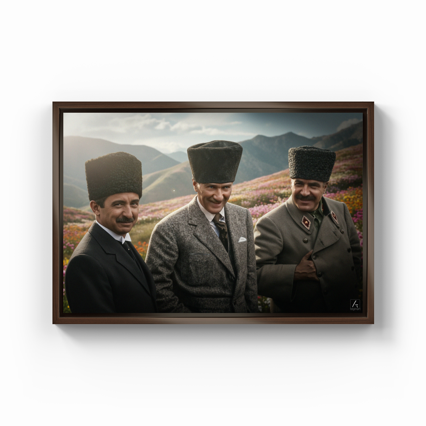 İzmir'in dağları (AI) - Kanvas Tablo
