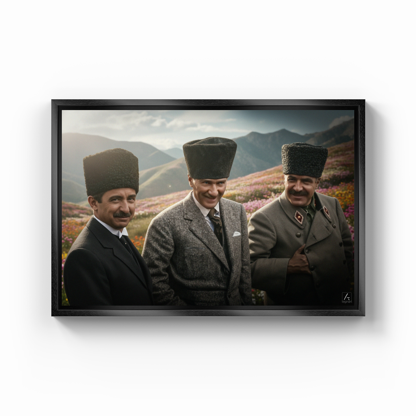 İzmir'in dağları (AI) - Kanvas Tablo