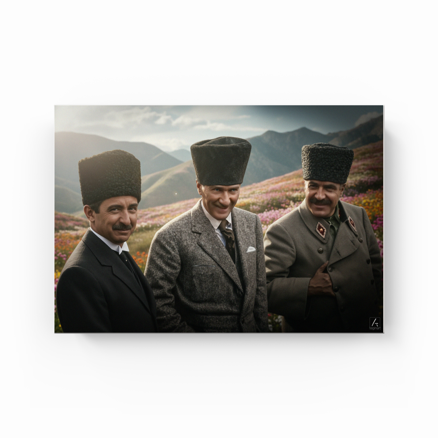 İzmir'in dağları (AI) - Kanvas Tablo