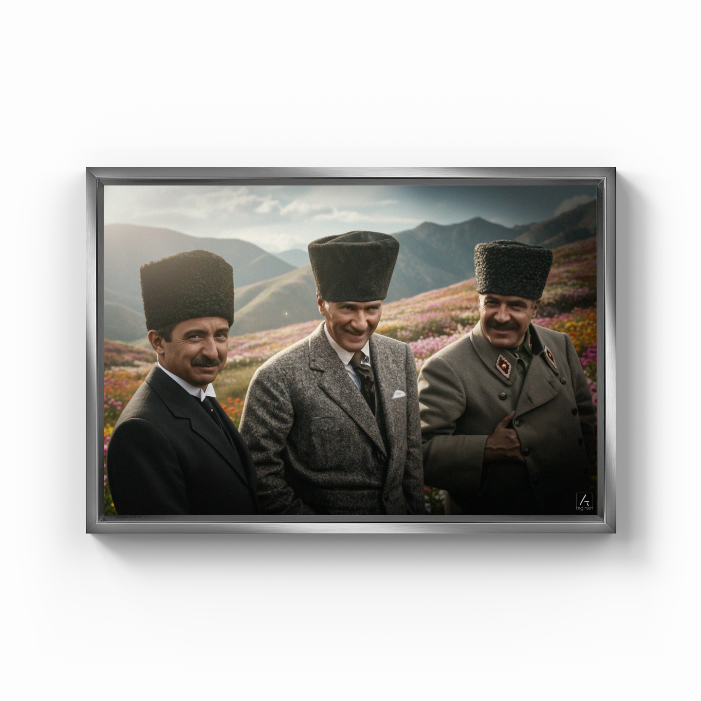 İzmir'in dağları (AI) - Kanvas Tablo