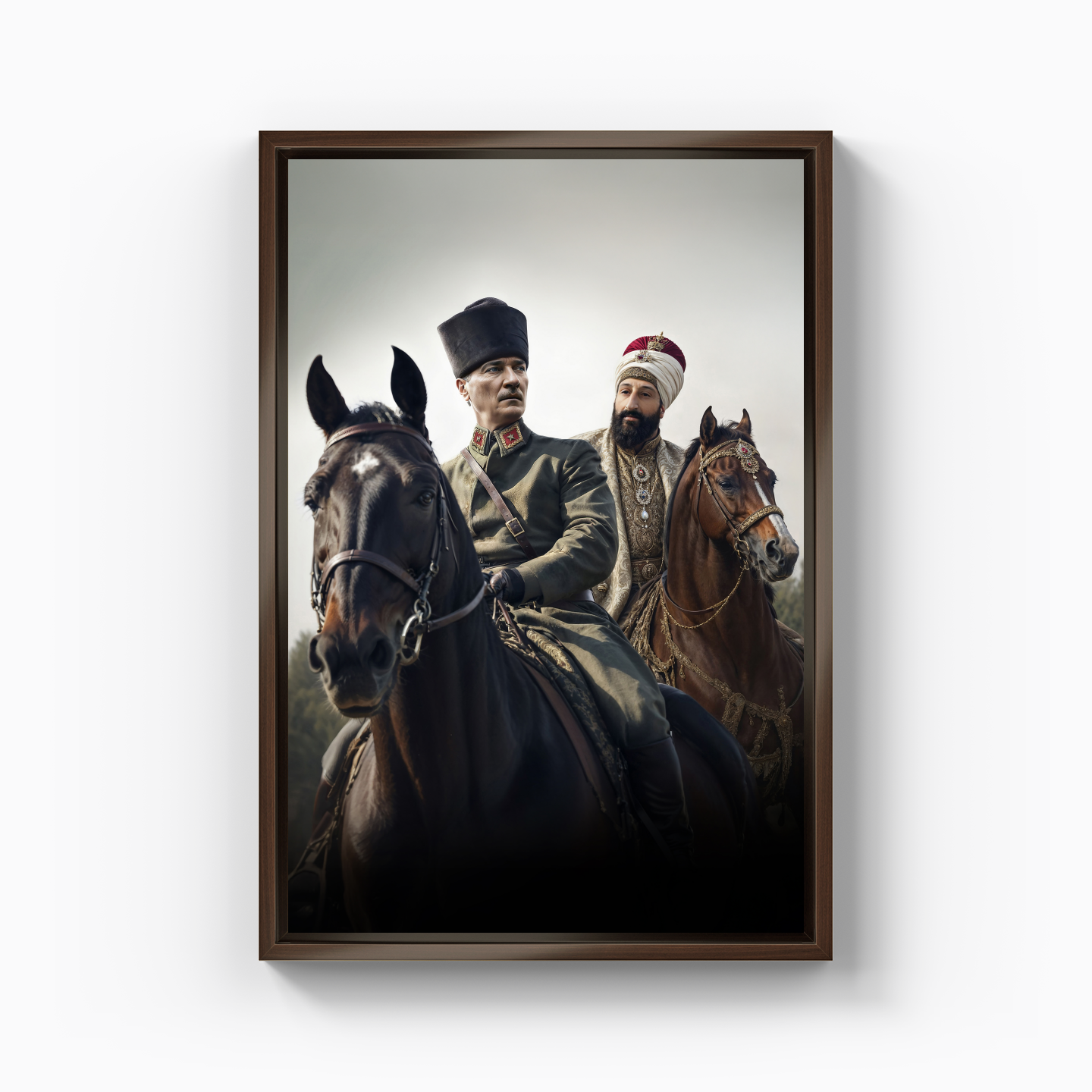 Atatürk ve Fatih Sultan Mehmet (AI) - Kanvas Tablo