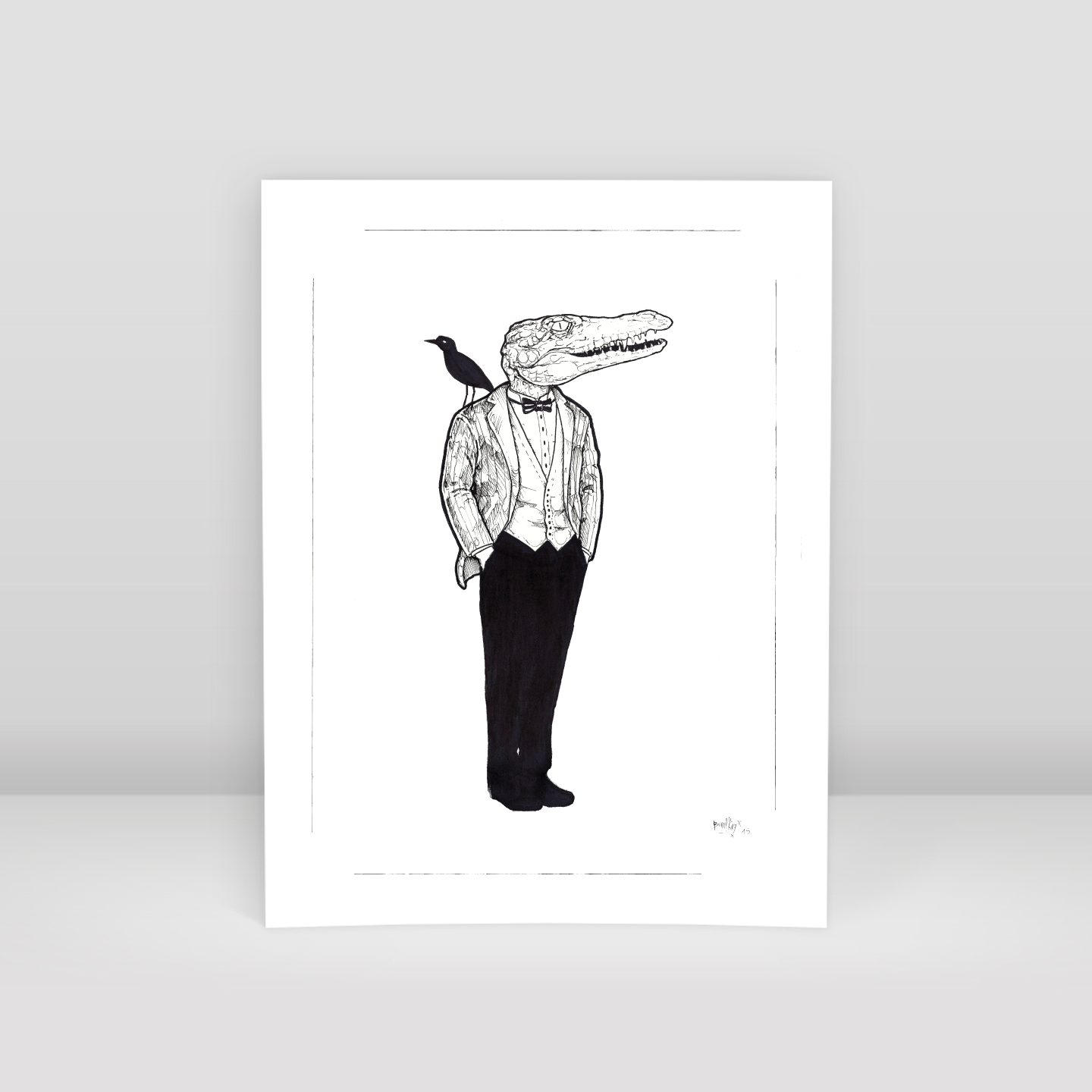 proto timsah - Art Print