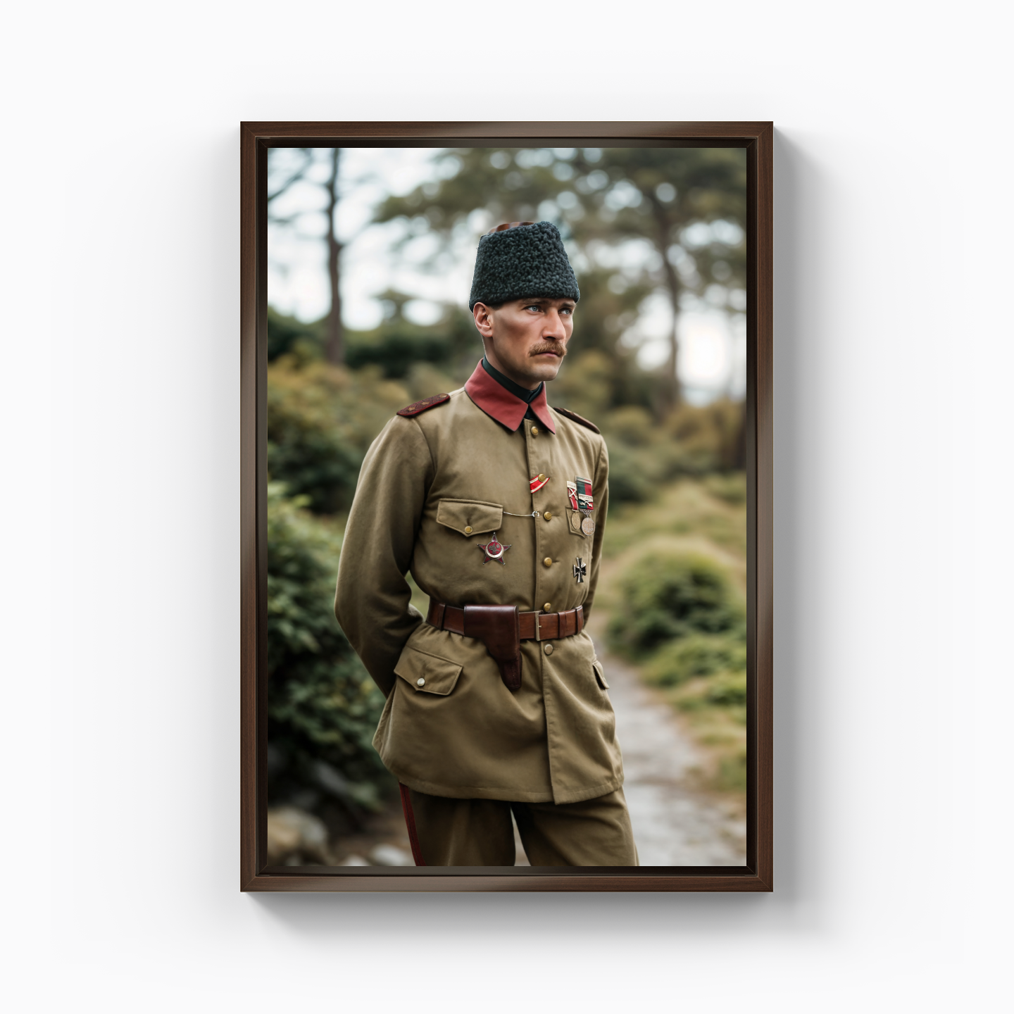 Miralay Mustafa Kemal, 1915 - Kanvas Tablo