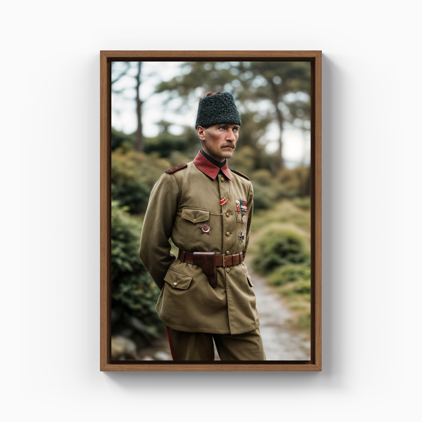 Miralay Mustafa Kemal, 1915 - Kanvas Tablo