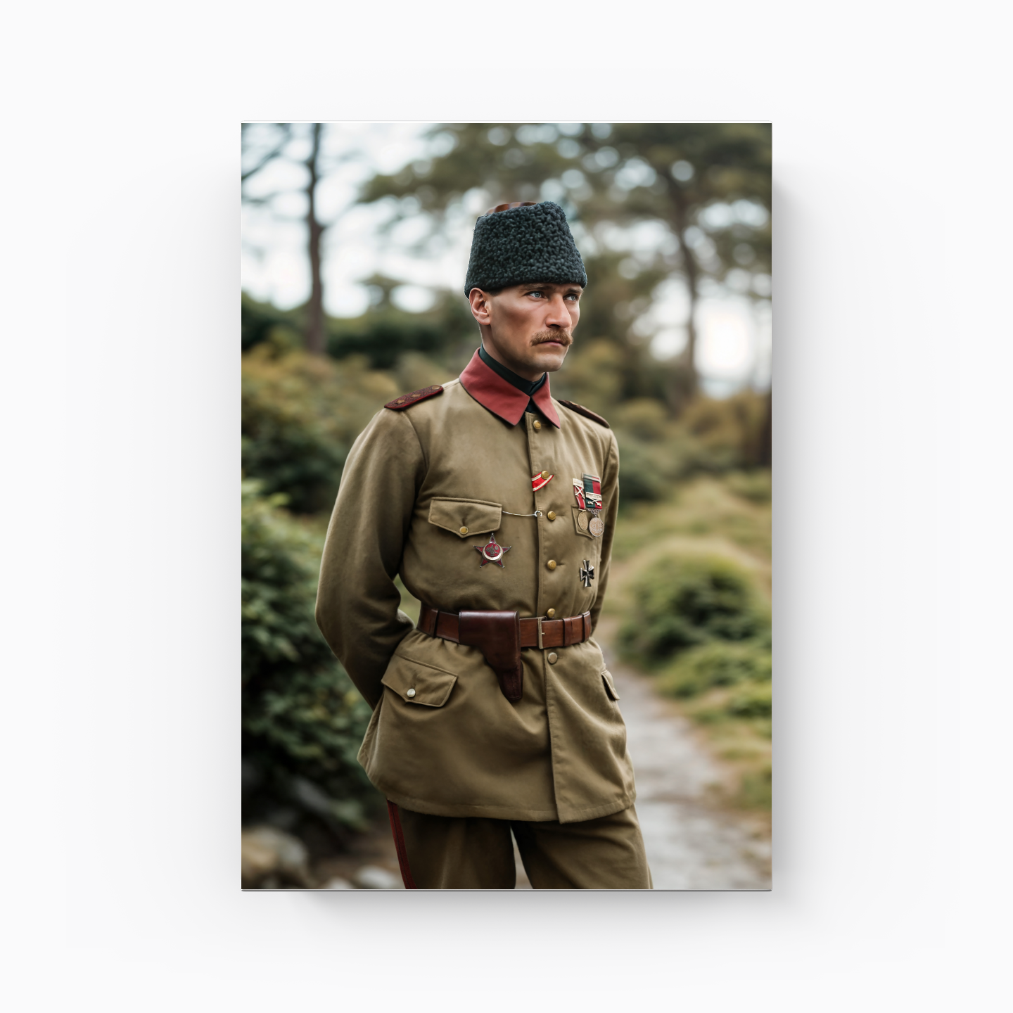 Miralay Mustafa Kemal, 1915 - Kanvas Tablo