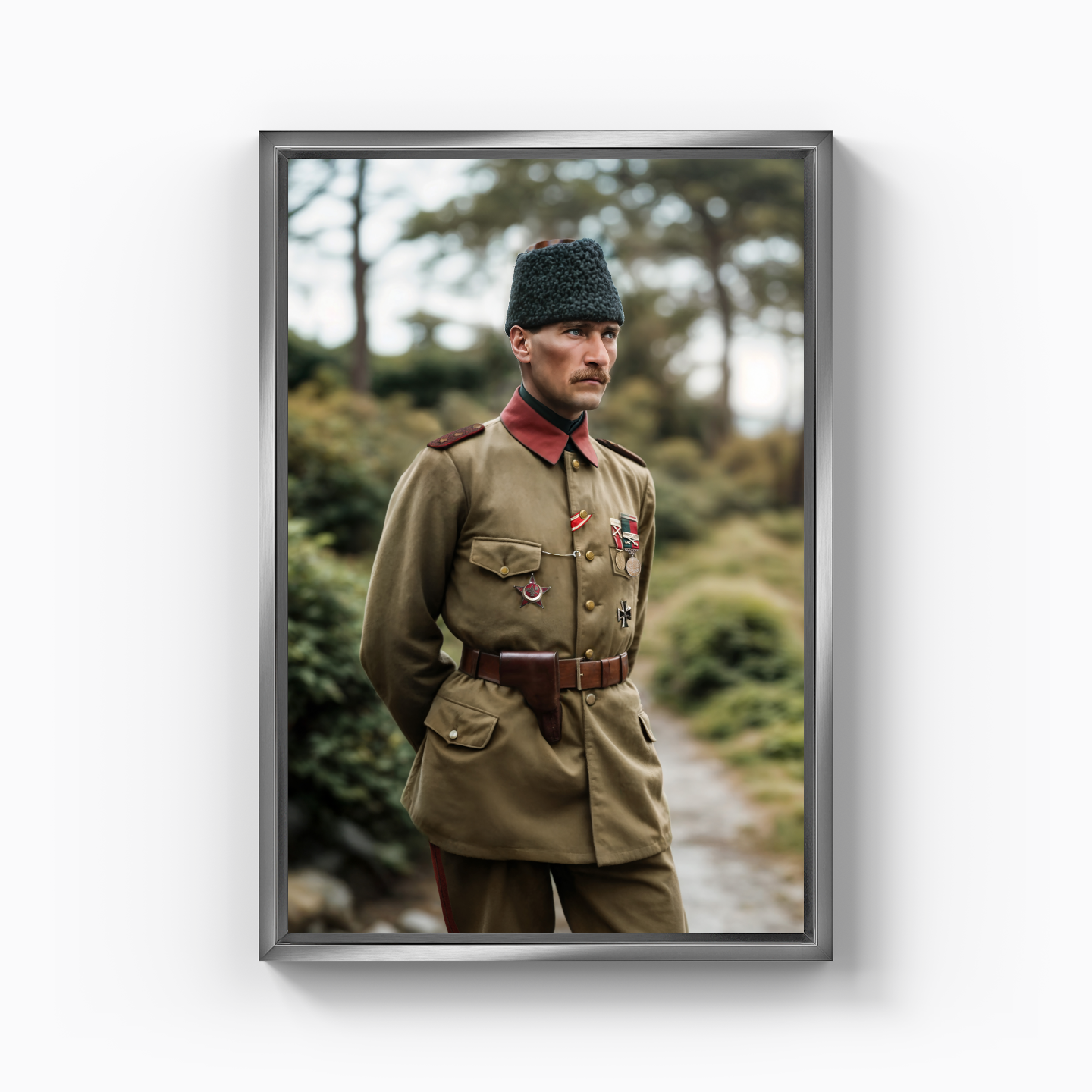 Miralay Mustafa Kemal, 1915 - Kanvas Tablo