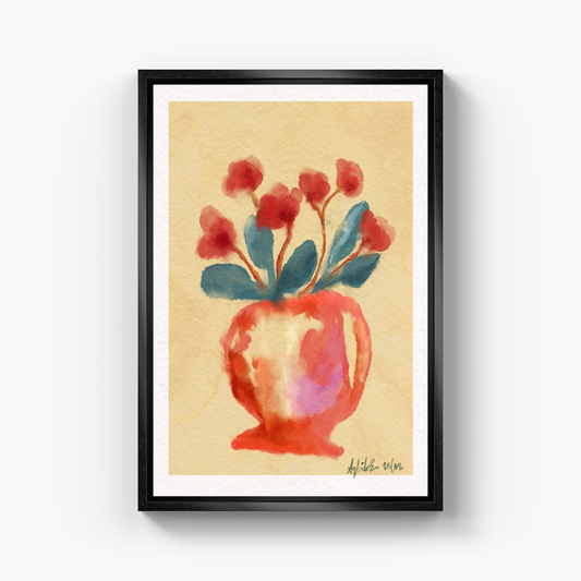 Watercolorfloral - Kanvas Tablo