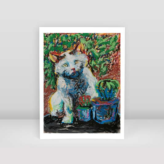 Bahçe Kedisi - Art Print