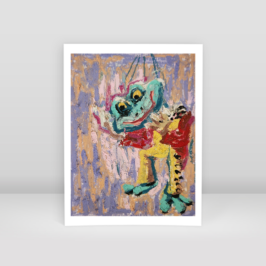 Kurbağa Kukla - Art Print