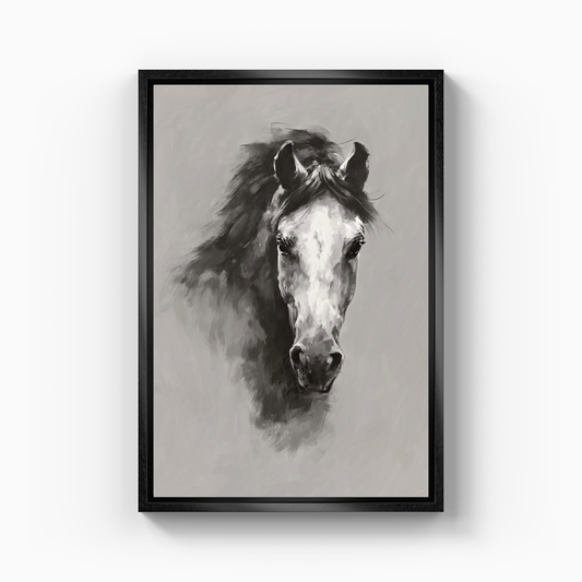White Hors - Kanvas Tablo