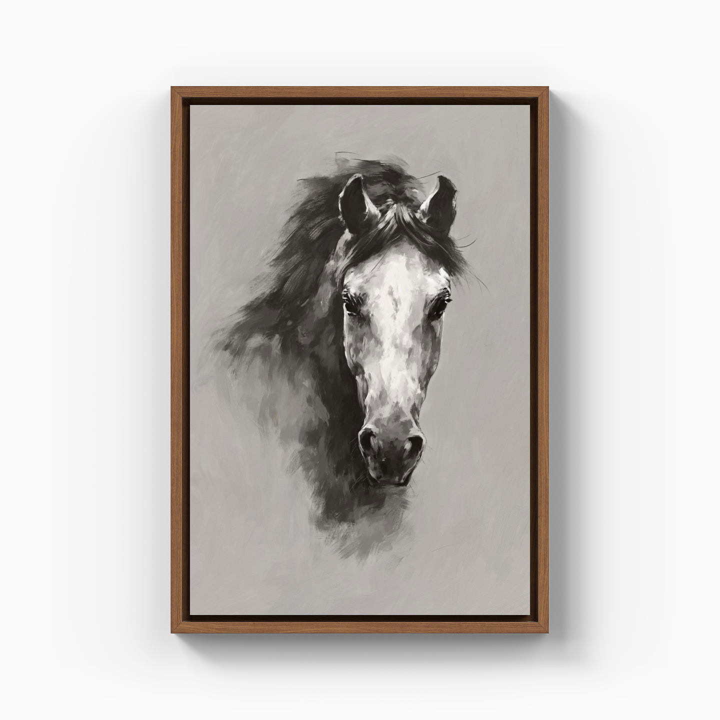White Hors - Kanvas Tablo