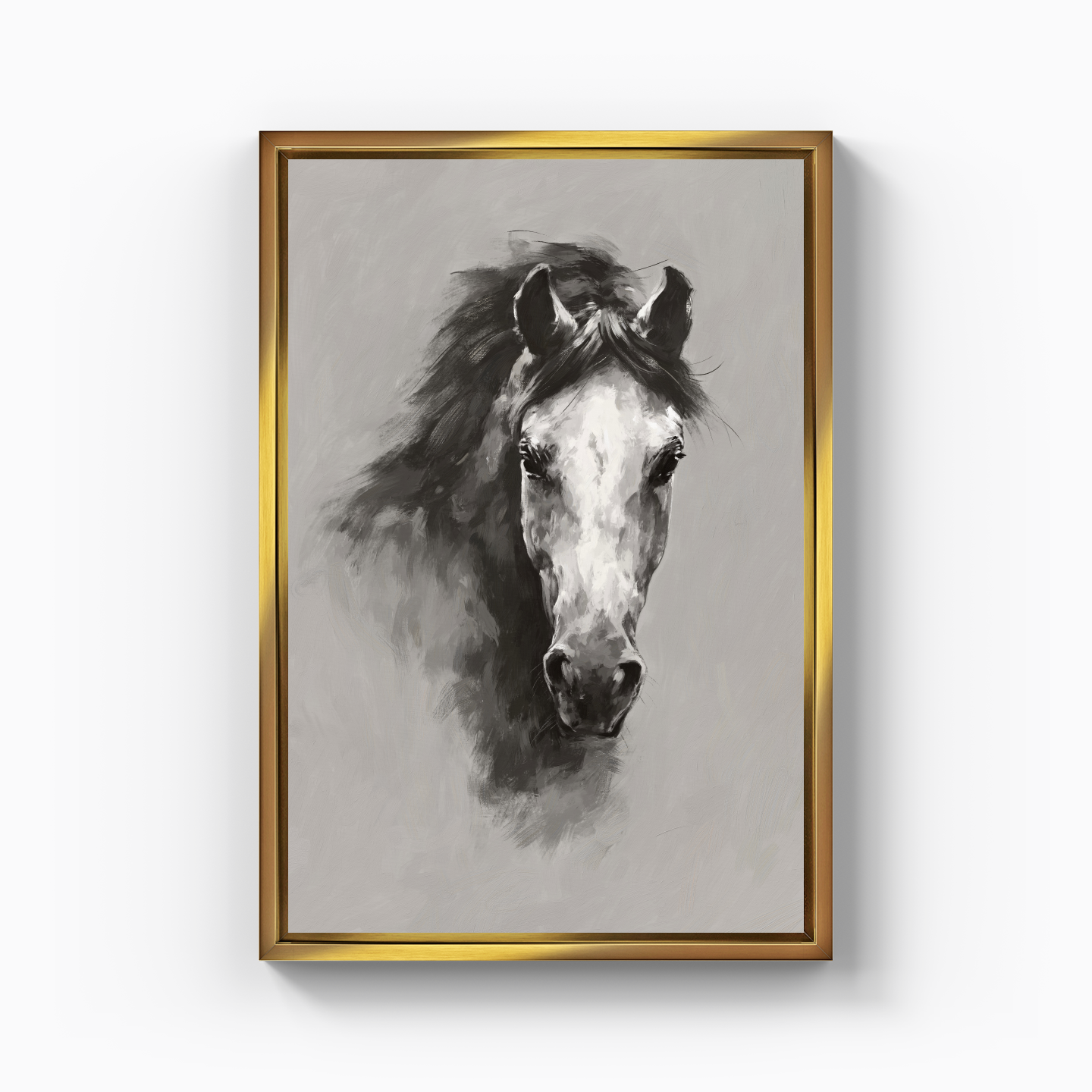 White Hors - Kanvas Tablo