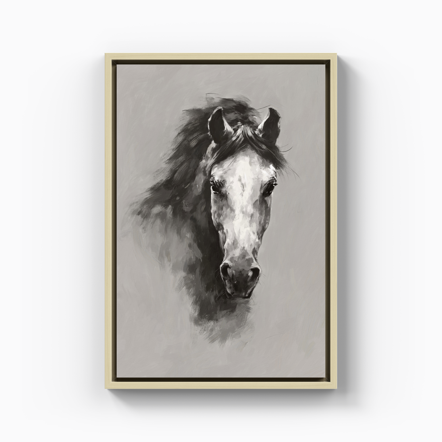 White Hors - Kanvas Tablo
