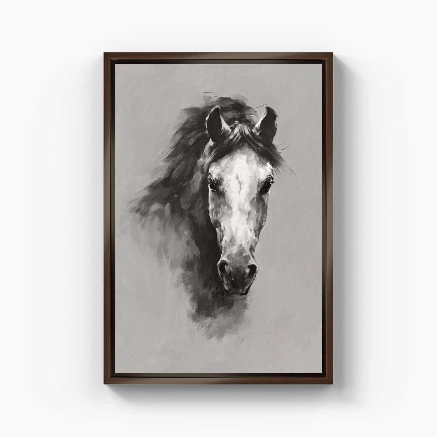 White Hors - Kanvas Tablo