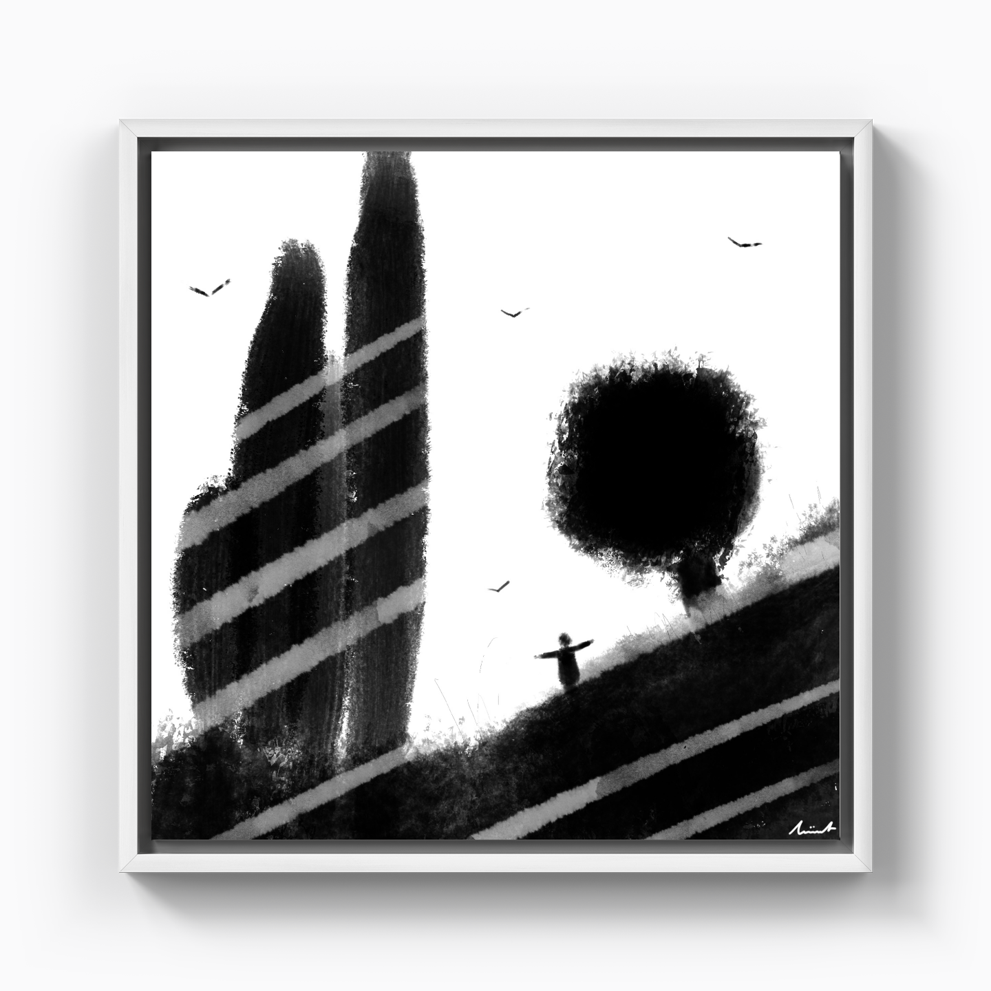 Like Crown Shyness - Canvas Print