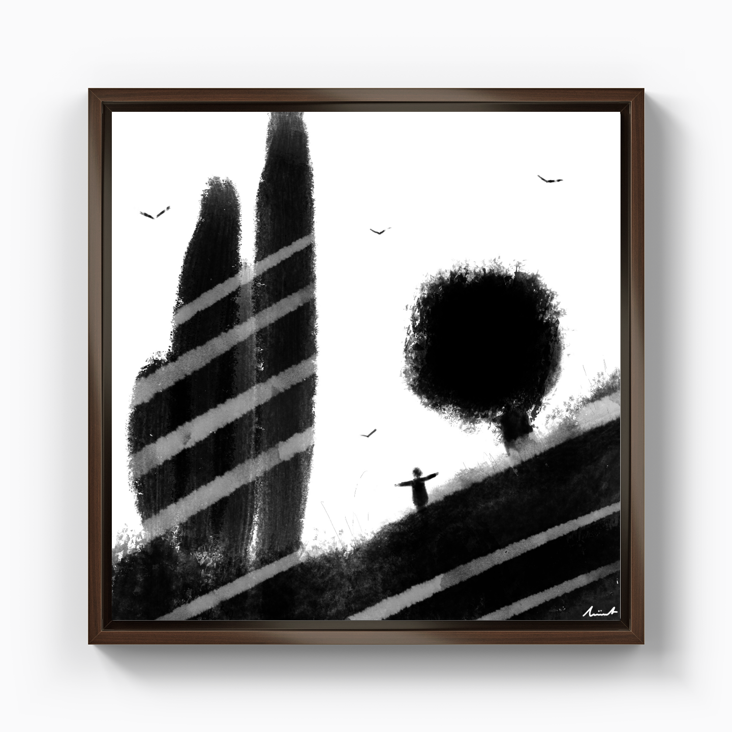 Like Crown Shyness - Canvas Print