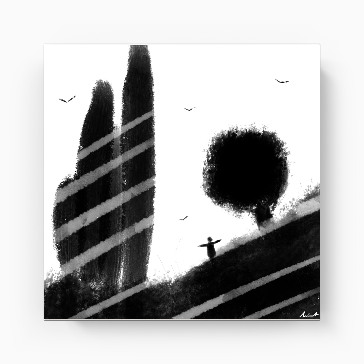 Like Crown Shyness - Canvas Print