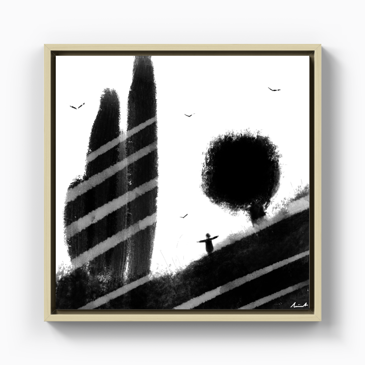 Like Crown Shyness - Canvas Print