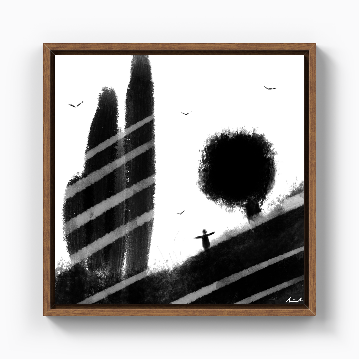 Like Crown Shyness - Canvas Print