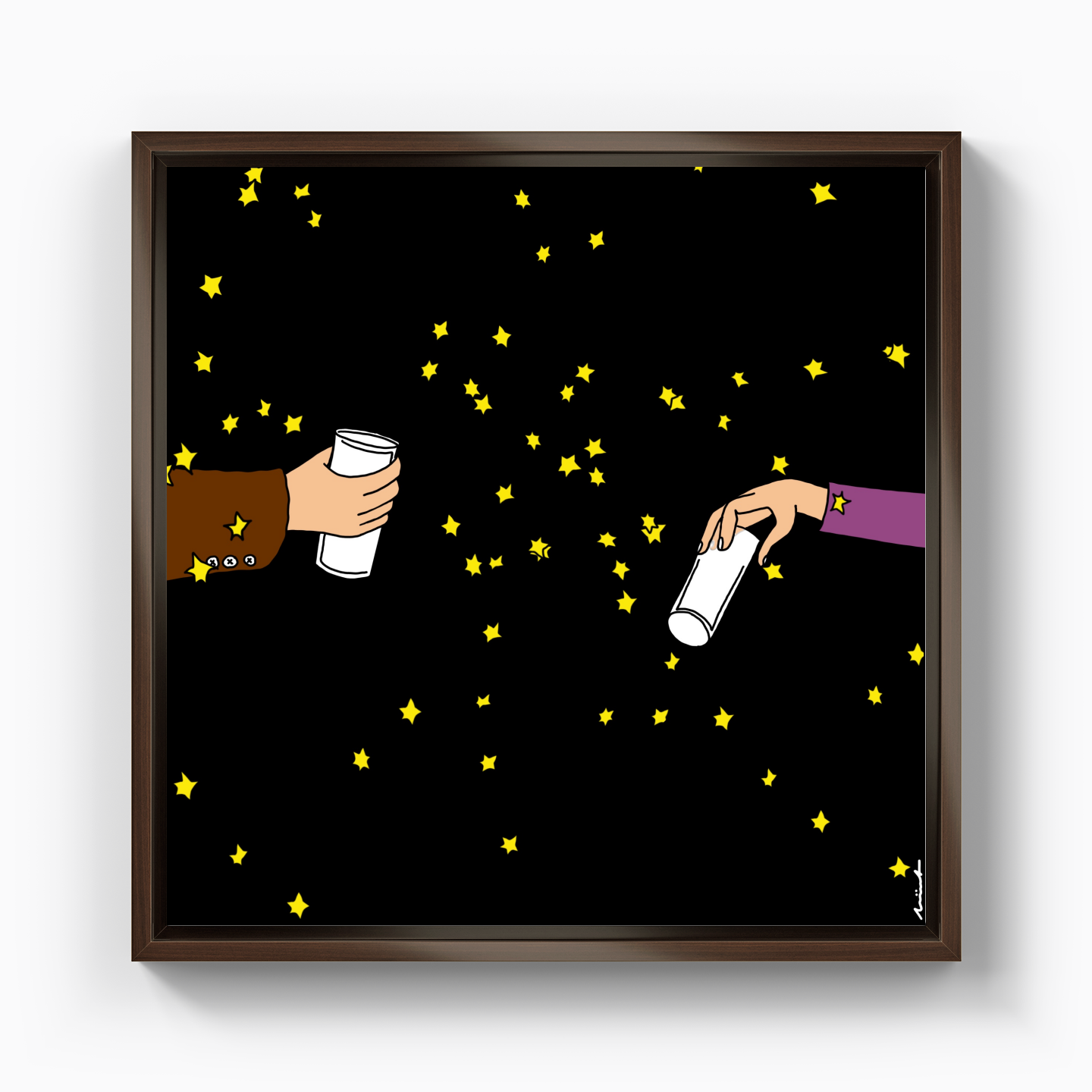 I'll drink to insanity - Kanvas Tablo