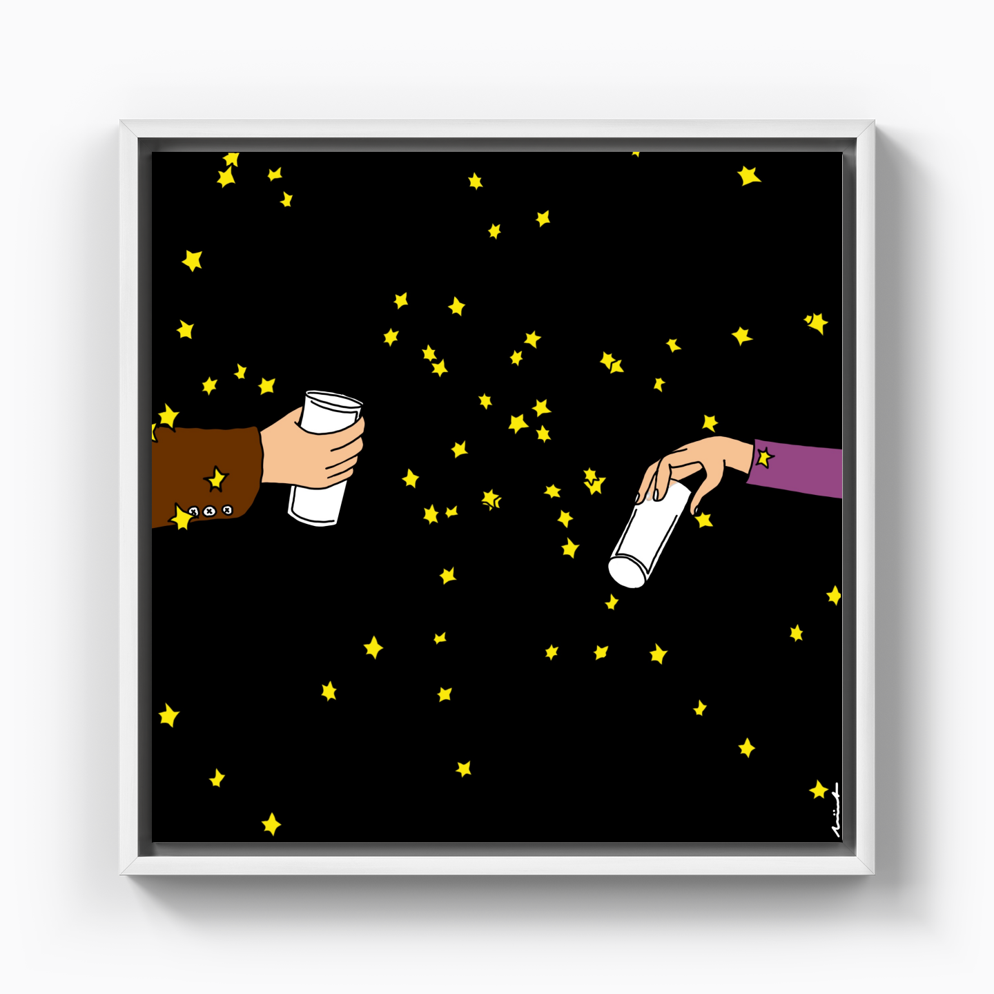 I'll drink to insanity - Kanvas Tablo