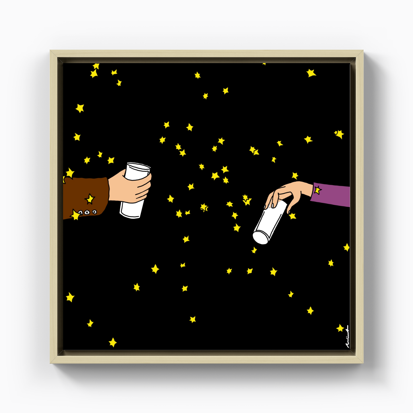 I'll drink to insanity - Kanvas Tablo