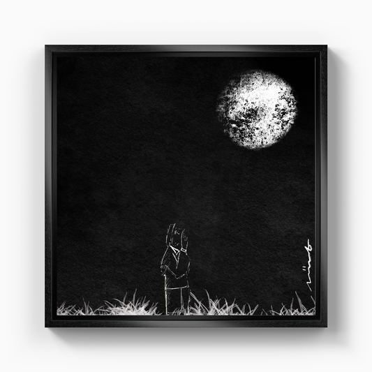 I wish I was the moon - Kanvas Tablo