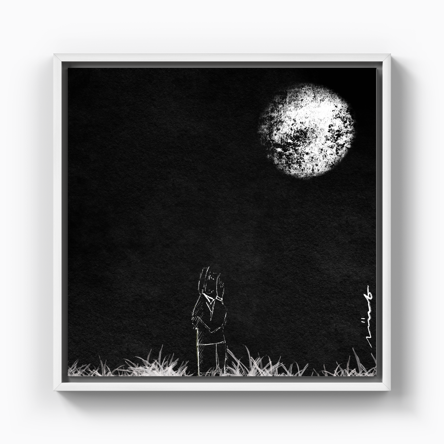 I wish I was the moon - Kanvas Tablo